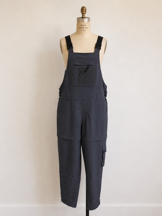 Outdoor Voices Pants - Outdoor Voices Navy RecTrek Hiking Overalls/Jumpsuit Zip Off
